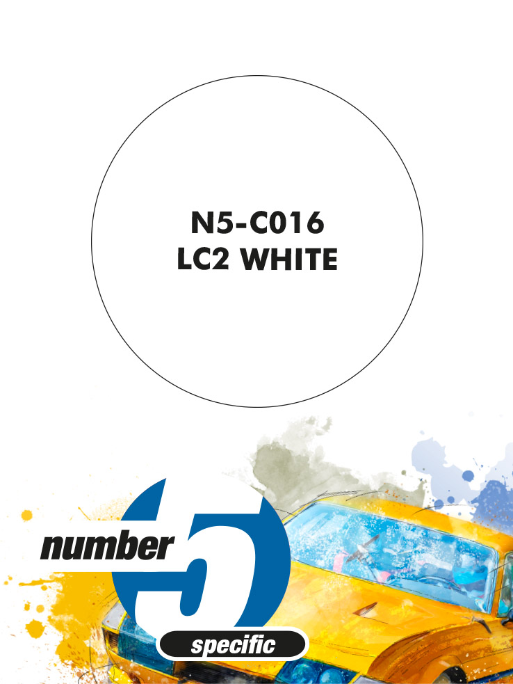 N5-C016 /LC2 White/ paint for airbrush 30ml, Number Five