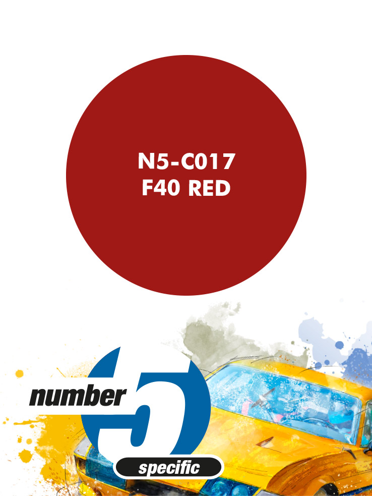 N5-C017 /F40 Red/ paint for airbrush 30ml, Number Five