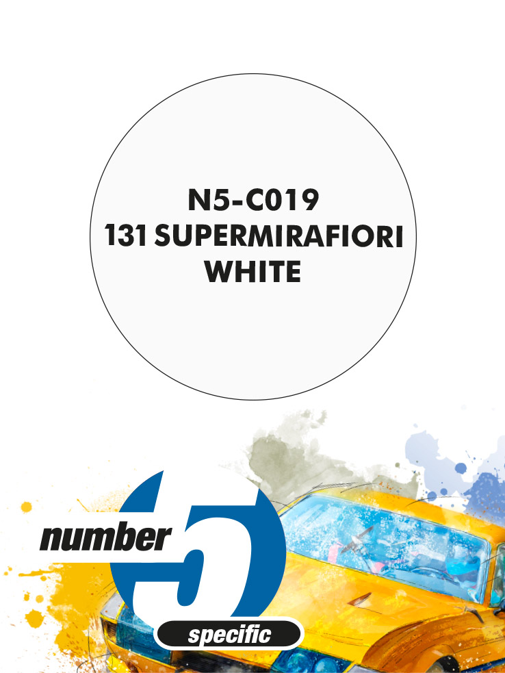 N5-C019 /131 Supermirafiori White/ paint for airbrush 30ml, Number Five