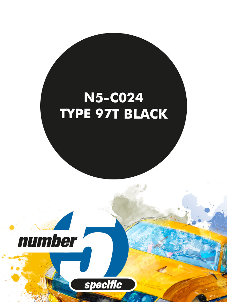 N5-C024 /Type 97T Black/ paint for airbrush 30ml, Number Five