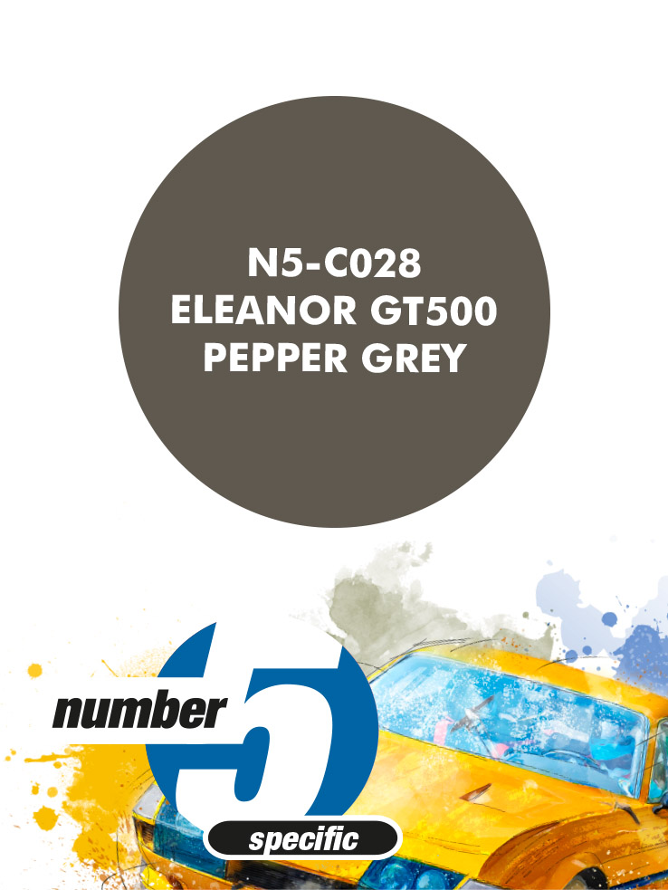N5-C028 /Eleanor GT500 Pepper Grey/ paint for airbrush 30ml, Number Five