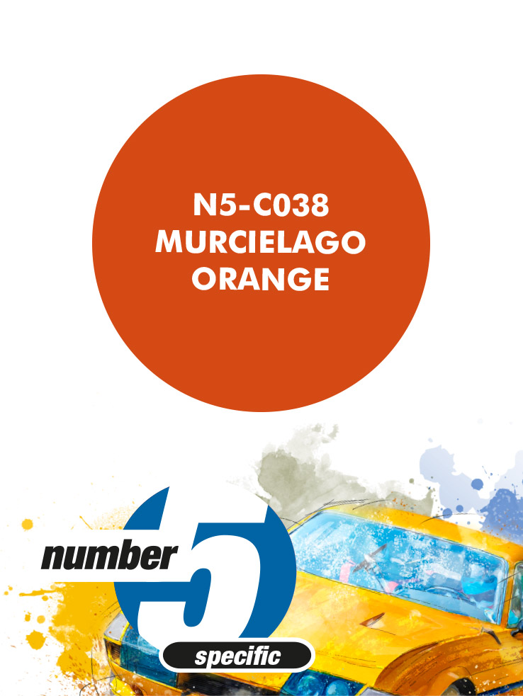 N5-C038 /Murcielago Orange/ paint for airbrush 30ml, Number Five
