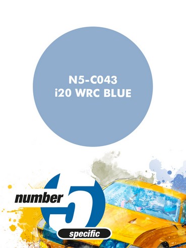 N5-C043 /Hyundai i20 WRC Blue/ paint for airbrush 30ml, Number Five