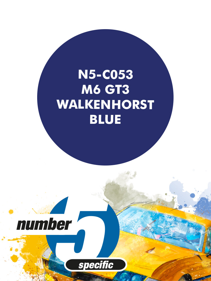 N5-C053 /M6 GT3 Walkenhorst Blue/ paint for airbrush 30ml, Number Five