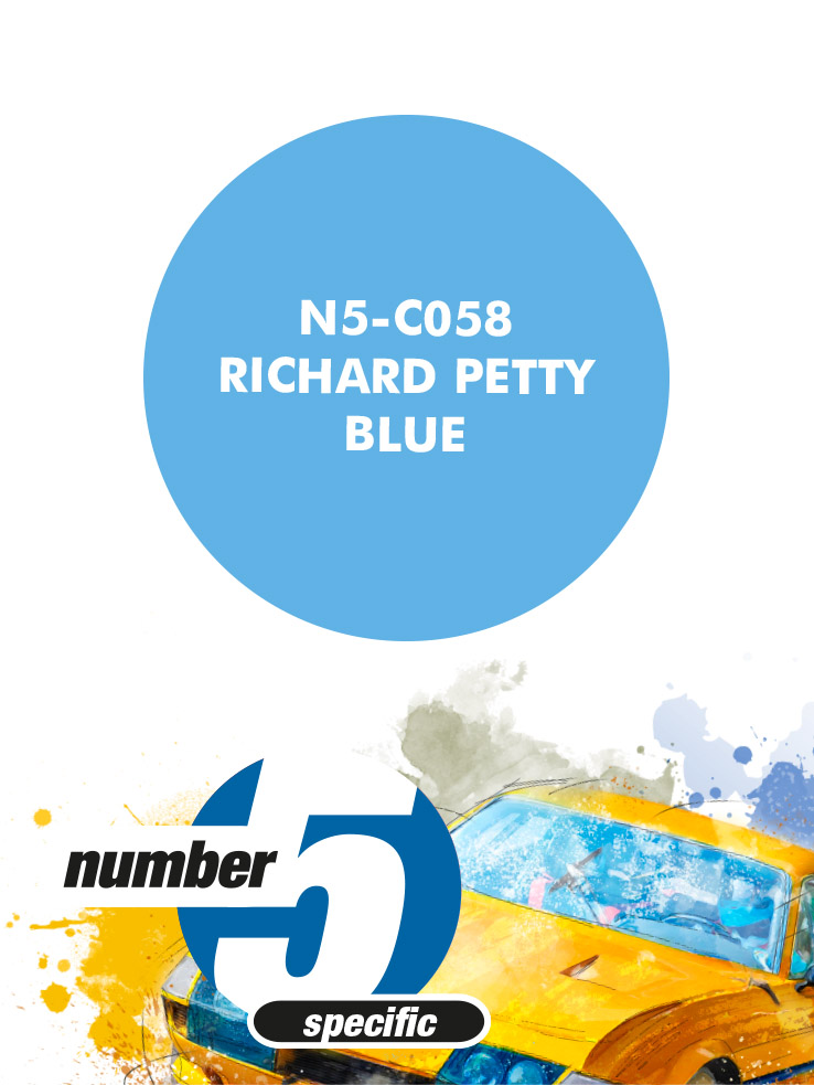 N5-C058 /Richard Petty Blue/ paint for airbrush 30ml, Number Five