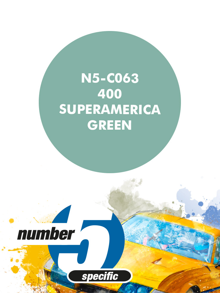 N5-C063 /400 Superamerica Green/ paint for airbrush 30ml, Number Five