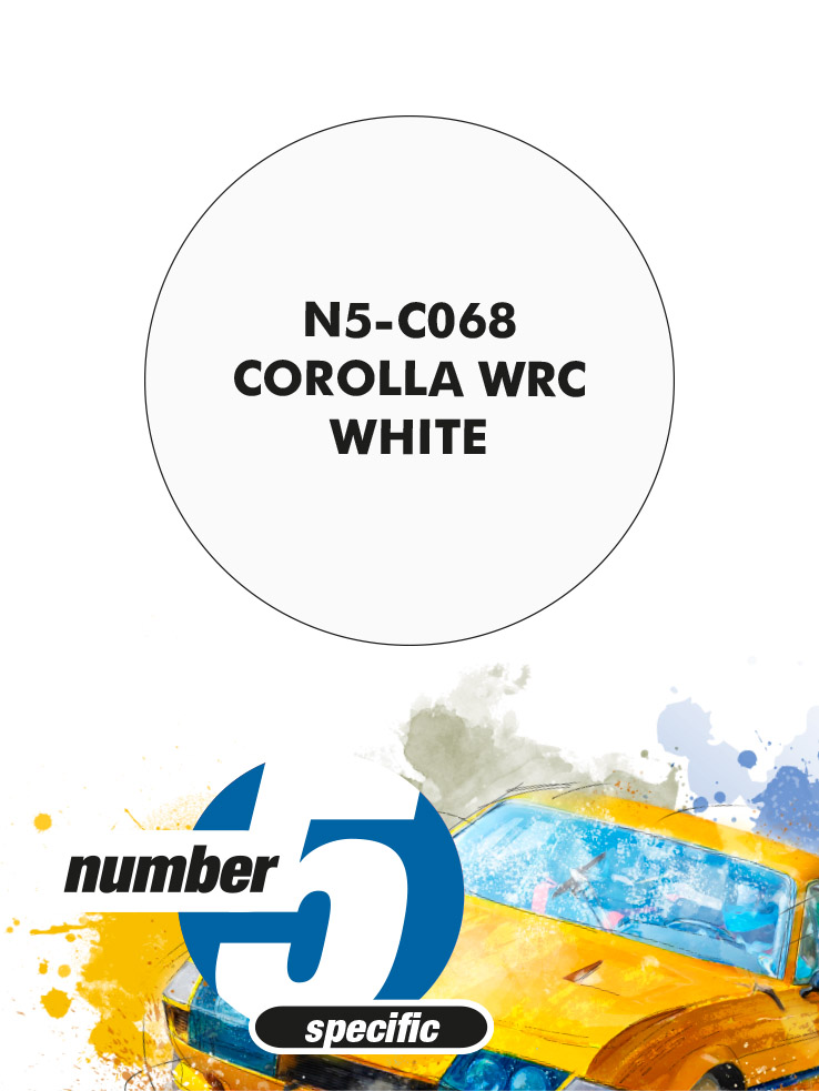 N5-C068 /Corolla WRC White/ paint for airbrush 30ml, Number Five