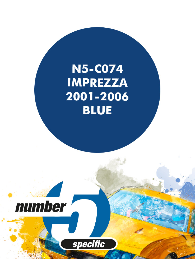 N5-C074 /Impreza 2001-2006 Blue/ paint for airbrush 30ml, Number Five