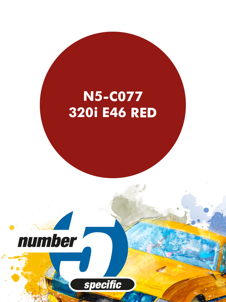 N5-C077 /320i E46 Red/ paint for airbrush 30ml, Number Five
