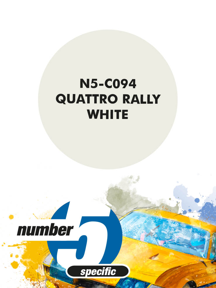 N5-C094 /Quattro Rally White/ paint for airbrush 30ml, Number Five