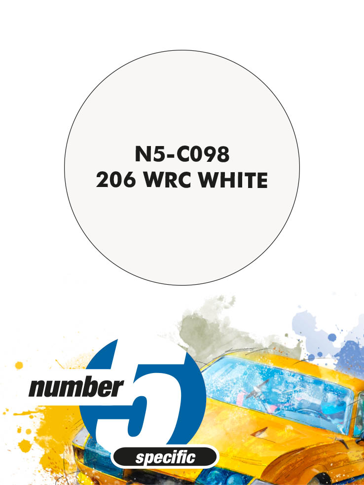 N5-C098 /206 WRC White/ paint for airbrush 30ml, Number Five