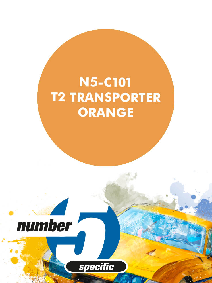 N5-C101 /T2 Transporter Orange/ paint for airbrush 30ml, Number Five