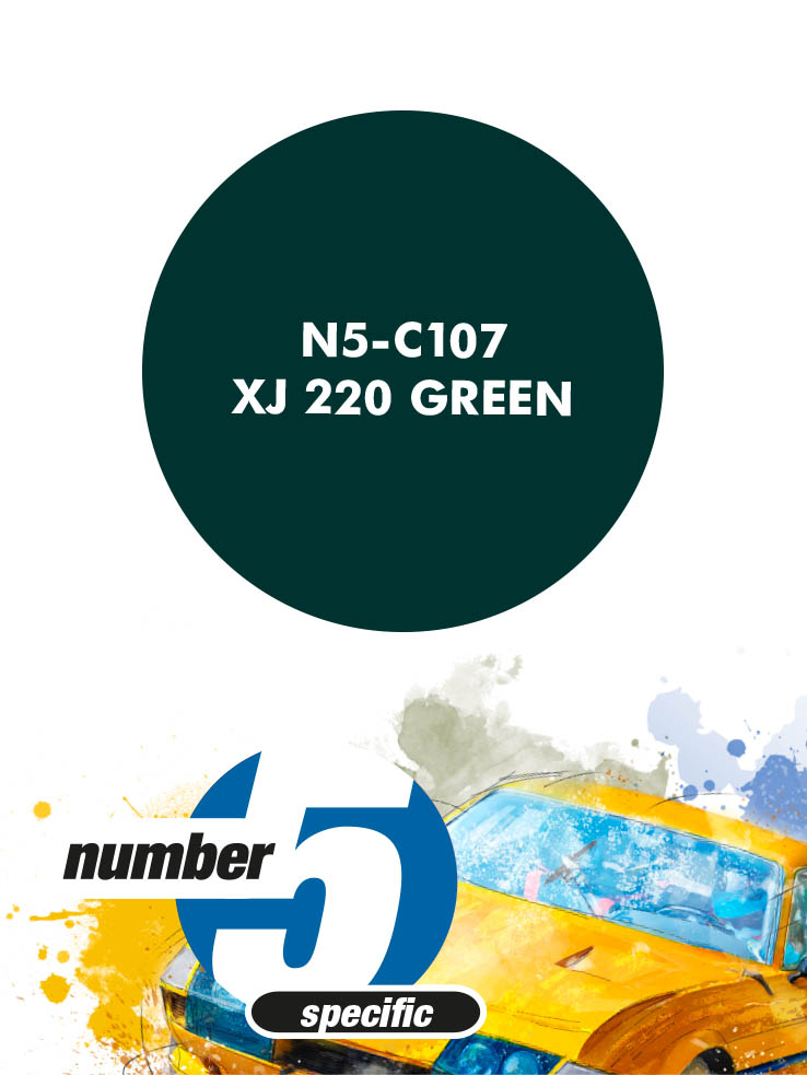 N5-C107 /XJ220 Green/ paint for airbrush 30ml, Number Five