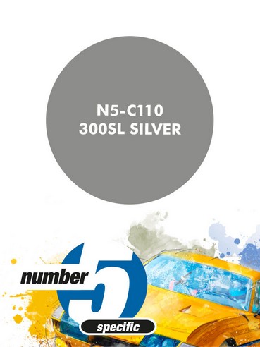 N5-C110 /MB 300SL Silver/ paint for airbrush 30ml, Number Five