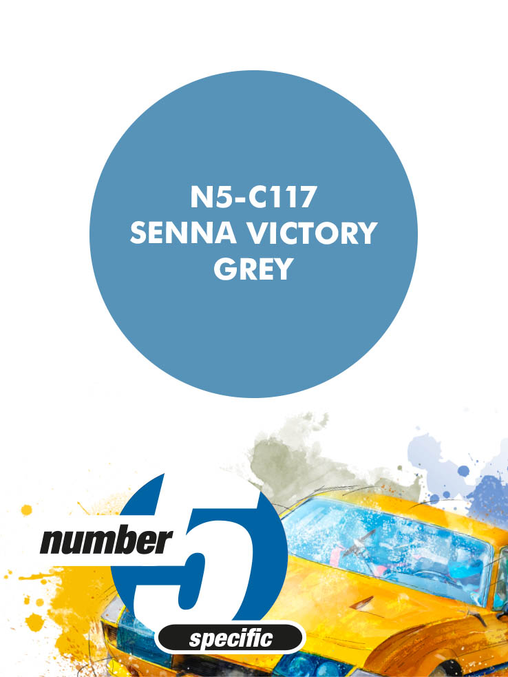 N5-C117 /Senna Victory Grey/ paint for airbrush 30ml, Number Five