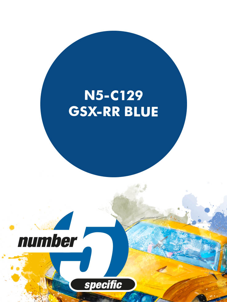 N5-C129 /GSX-RR Blue/ paint for airbrush 30ml, Number Five