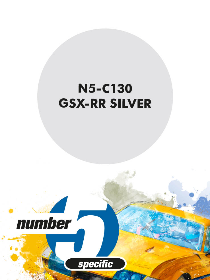 N5-C130 /GSX-RR Silver/ paint for airbrush 30ml, Number Five