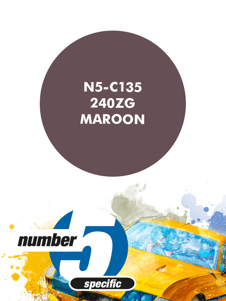 N5-C135 /240ZG Maroon/ paint for airbrush 30ml, Number Five