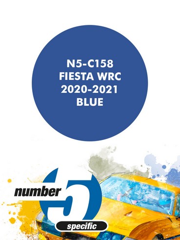 N5-C158 /Ford Fiesta WRC 2020 - 2021 Blue/ paint for airbrush 30ml, Number Five