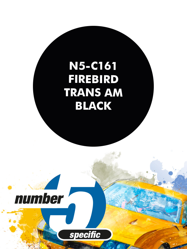 N5-C161 /Firebird Trans Am Black/ paint for airbrush 30ml, Number Five