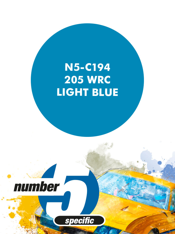 Number Five N5-C194 205 WRC Light Blue 30ml, lacquer paint for airbrush