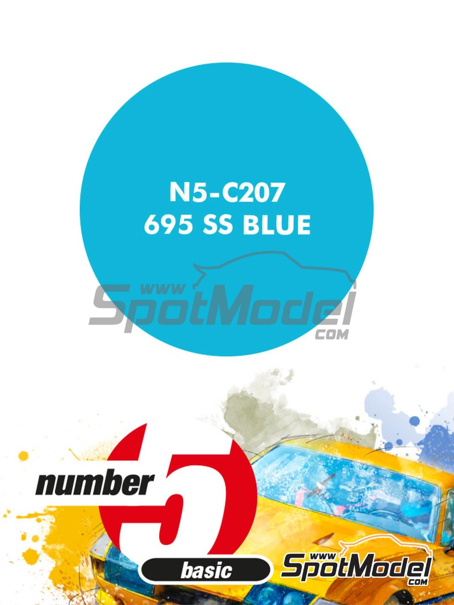 N5-C207 /695 SS Blue/ paint for airbrush 30ml, Number Five