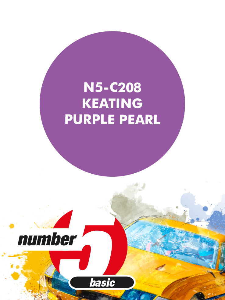 N5-C208 /Keating Purple Pearl/ paint for airbrush 30ml, Number Five