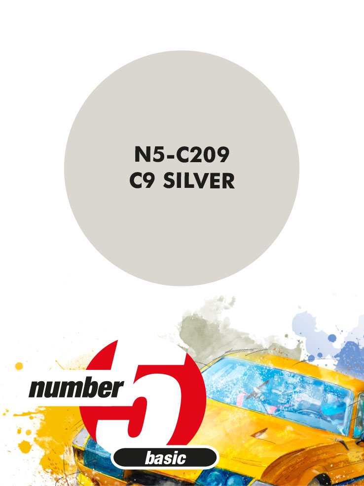 N5-C209 /Sauber Mercedes C9 Silver/ paint for airbrush 30ml, Number Five