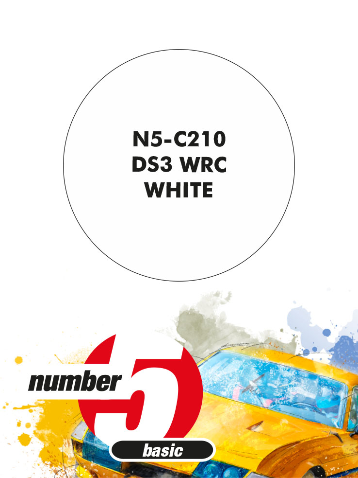 N5-C210 /DS3 WRC White/ paint for airbrush 30ml, Number Five