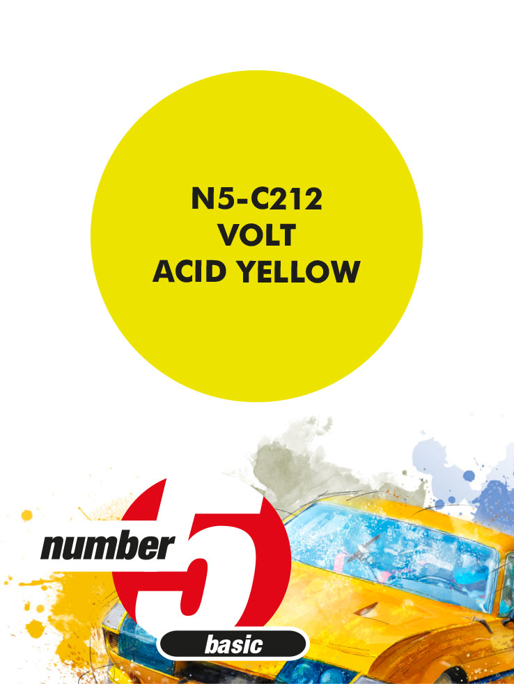 N5-C212 /Volt Acid Yellow/ paint for airbrush 30ml, Number Five