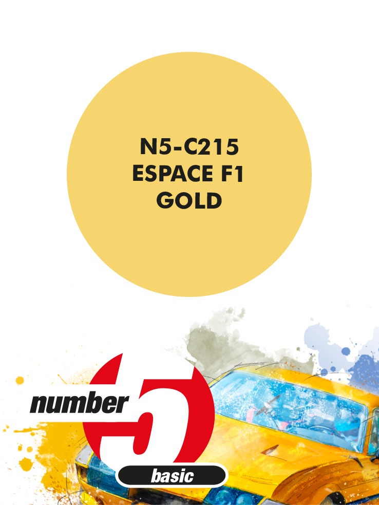 N5-C215 /Espace F1 Gold/ Paint for airbrush 30ml, Number Five