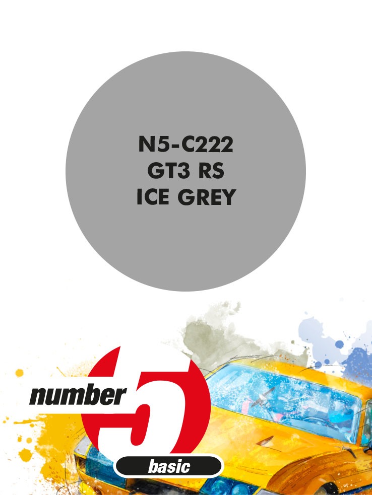 N5-C222 /GT3 RS Ice Grey/ paint for airbrush 30ml, Number Five