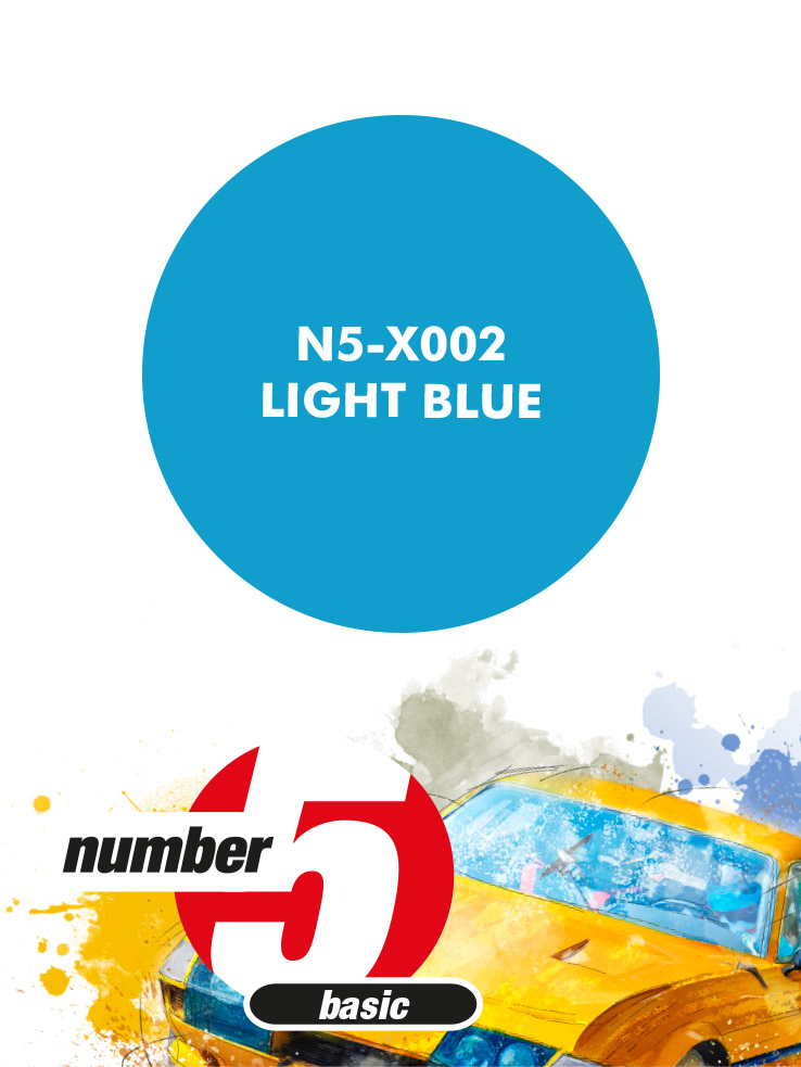 N5-X002 /Light Blue/ paint for airbrush 30ml, Number Five