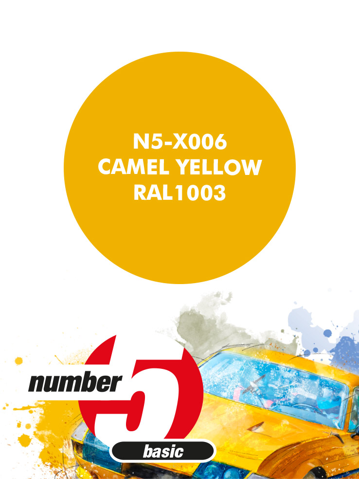 N5-X006 /Camel Yellow RAL1003/ paint for airbrush 30ml, Number Five