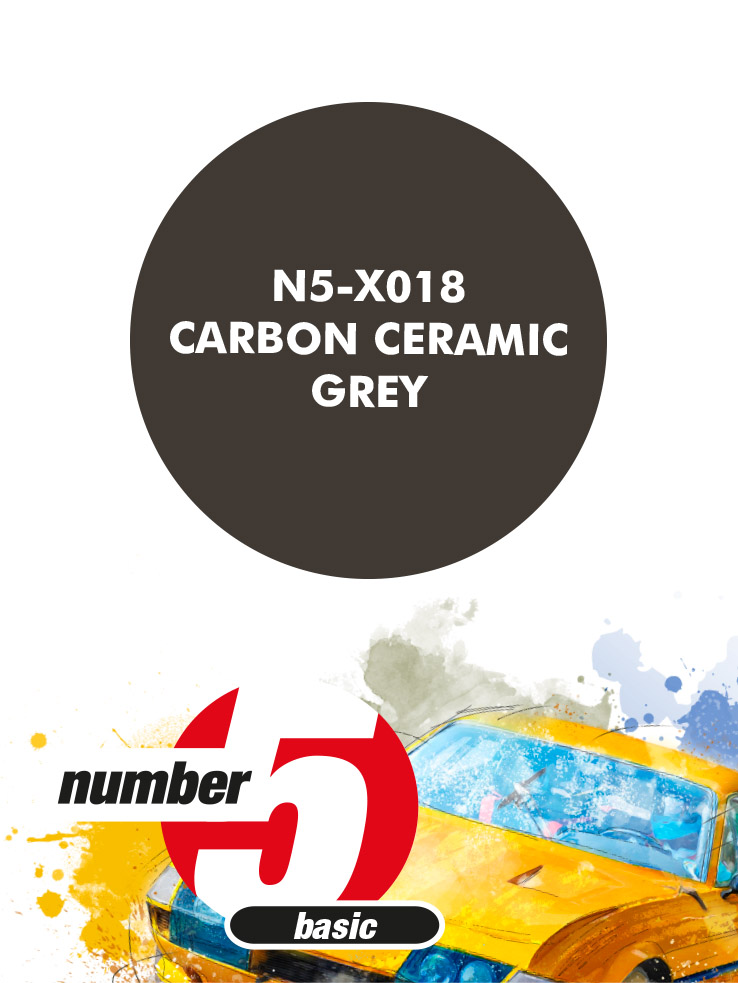 N5-X018 /Carbon Ceramic Grey/ paint for airbrush 30ml, Number Five