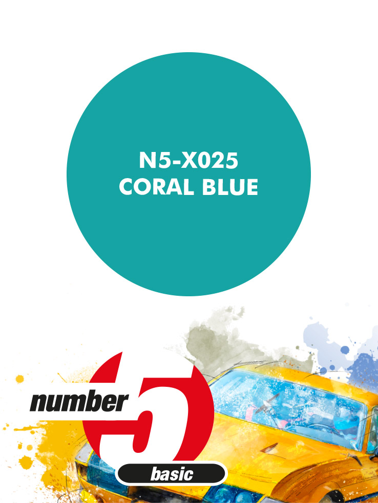 N5-X025 /Coral Blue/ paint for airbrush 30ml, Number Five