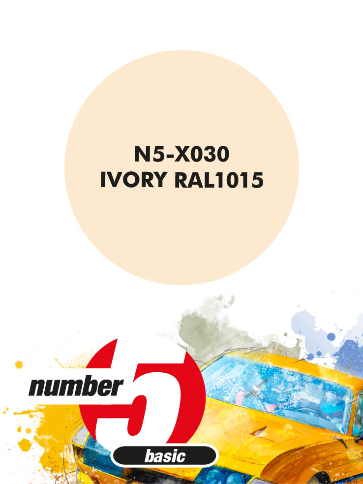 N5-X030 /Ivory RAL1015/ paint for airbrush 30ml, Number Five