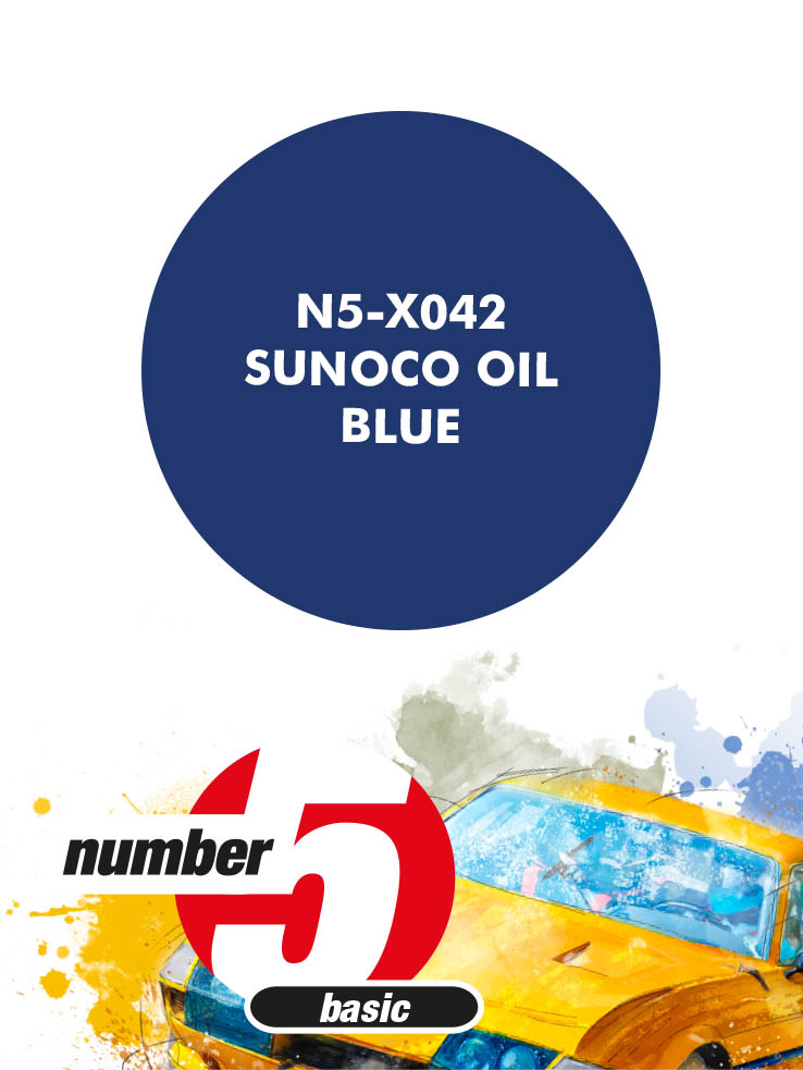 N5-X042 /Sunoco Oil Blue/ paint for airbrush 30ml, Number Five
