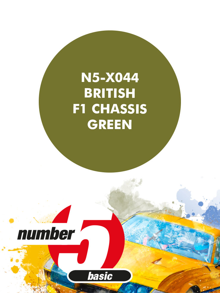 N5-X044 /British F1 Chassis Green/ paint for airbrush 30ml, Number Five