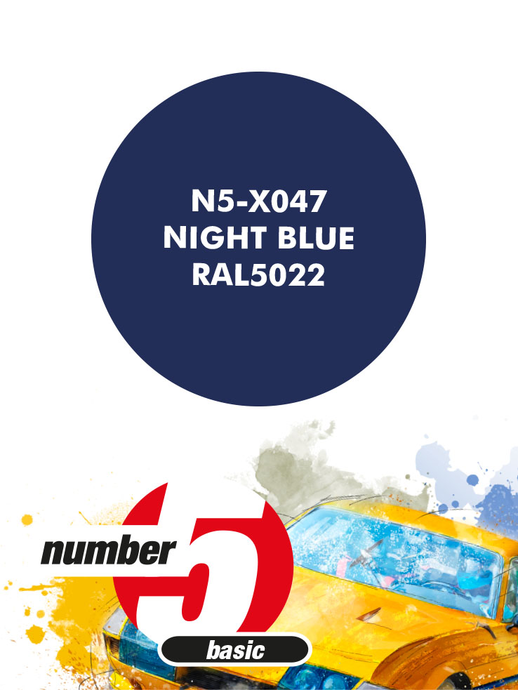 N5-X047 /Night Blue RAL5022/ paint for airbrush 30ml, Number Five