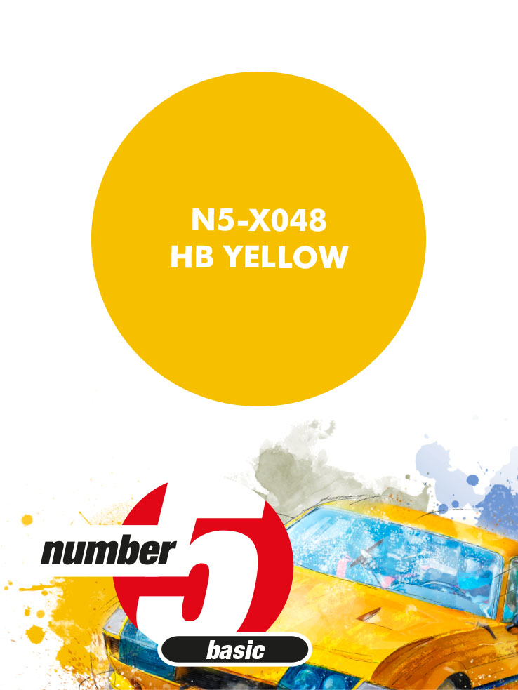 N5-X048 /HB Yellow/ paint for airbrush 30ml, Number Five