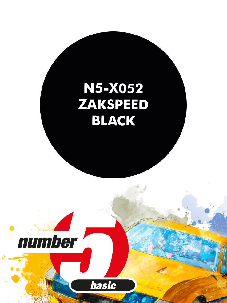 N5-X052 /Zakspeed Black/ paint for airbrush 30ml, Number Five