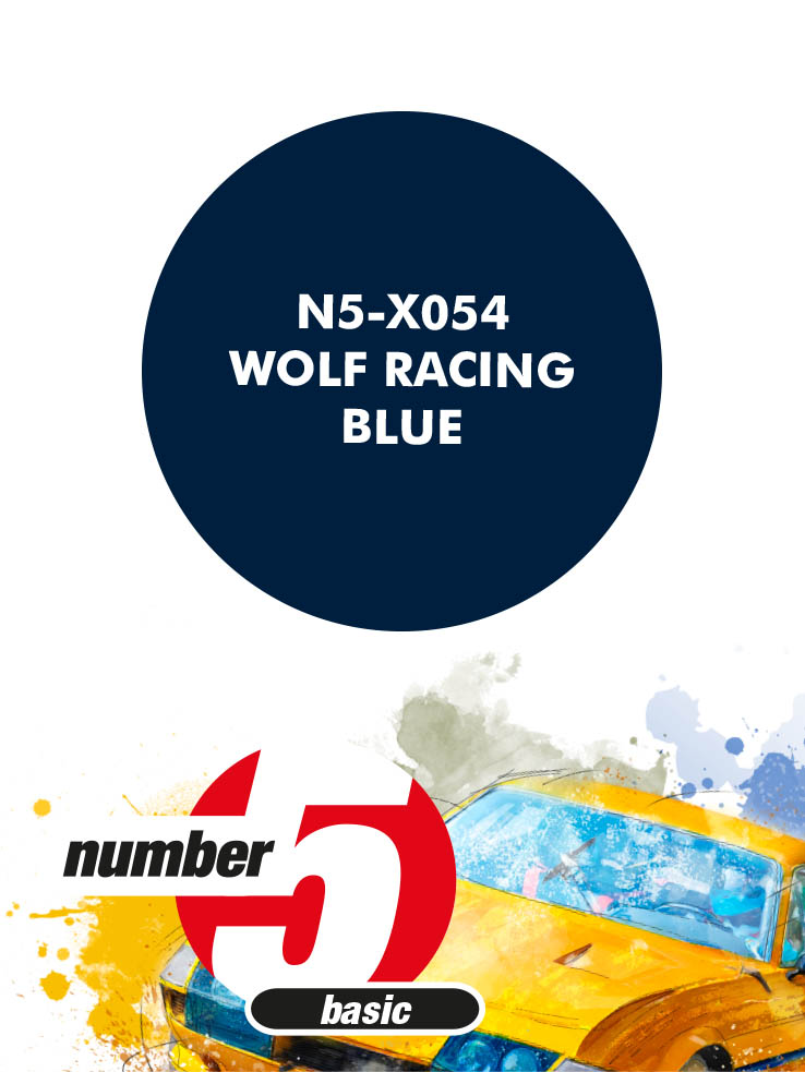 N5-X054 /Wolf Racing Blue/ paint for airbrush 30ml, Number Five