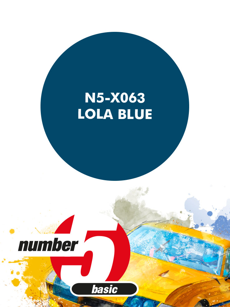 N5-X063 /Lola Blue/ paint for airbrush 30ml, Number Five