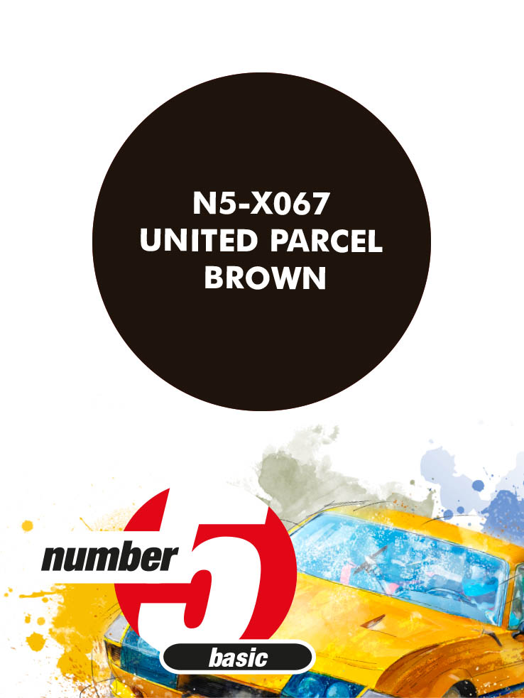 N5-X067 /United Parcel Service UPS Brown/ paint for airbrush 30ml, Number Five