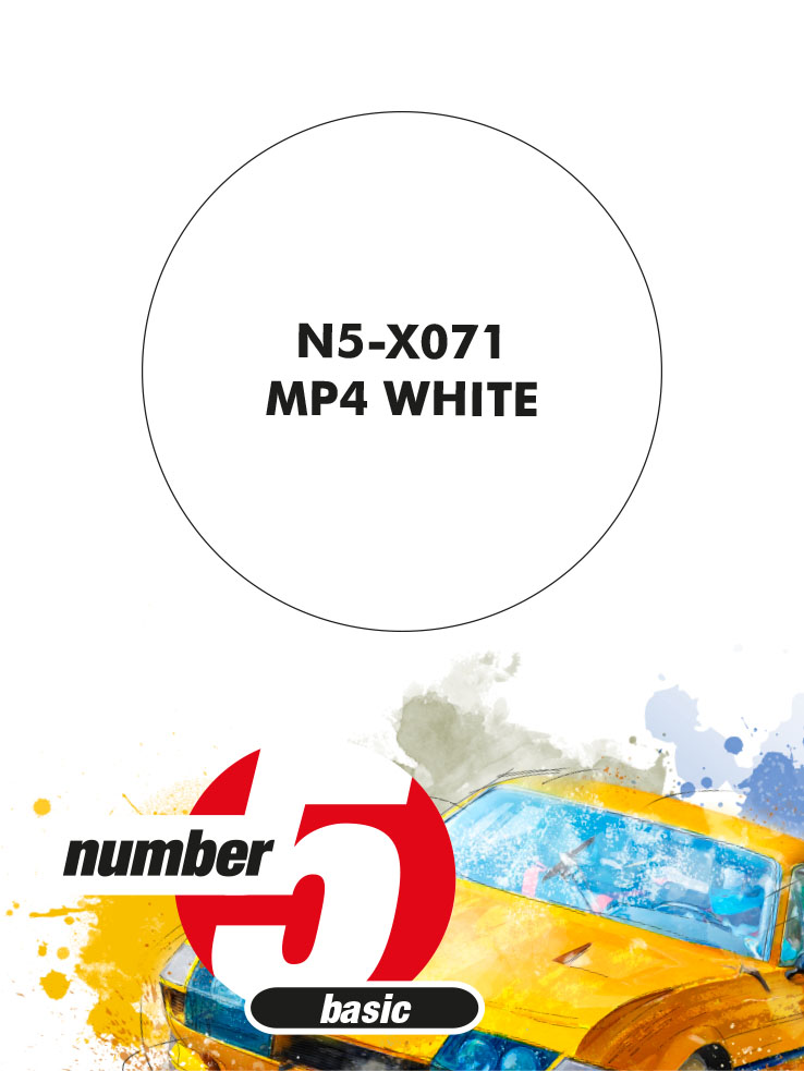 N5-X071 /MP4 White/ paint for airbrush 30ml, Number Five