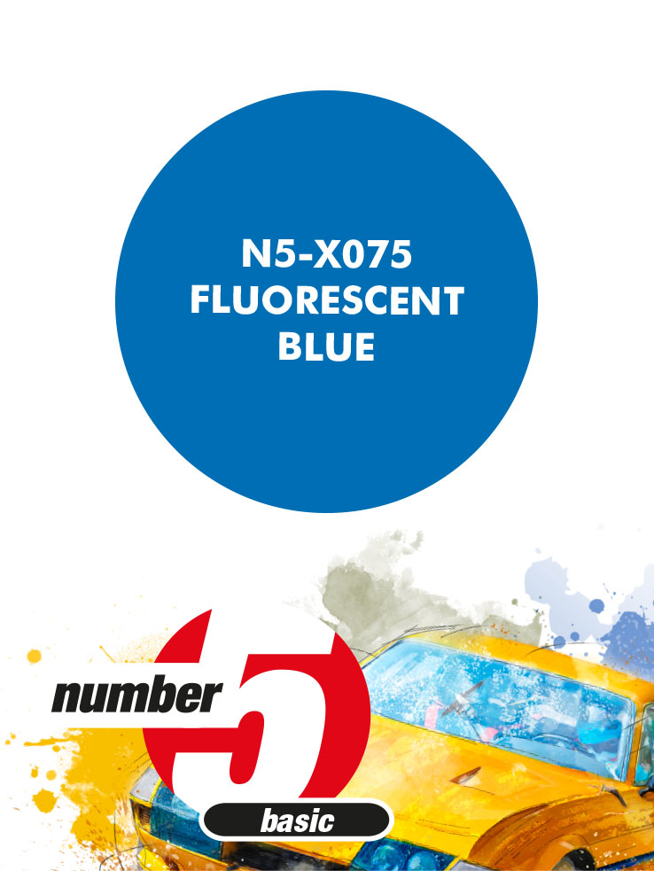 N5-X075 /Fluorescent blue/ paint for airbrush 30ml, Number Five