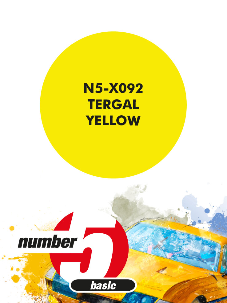 N5-X092 /Tergal Yellow/ paint for airbrush 30ml, Number Five