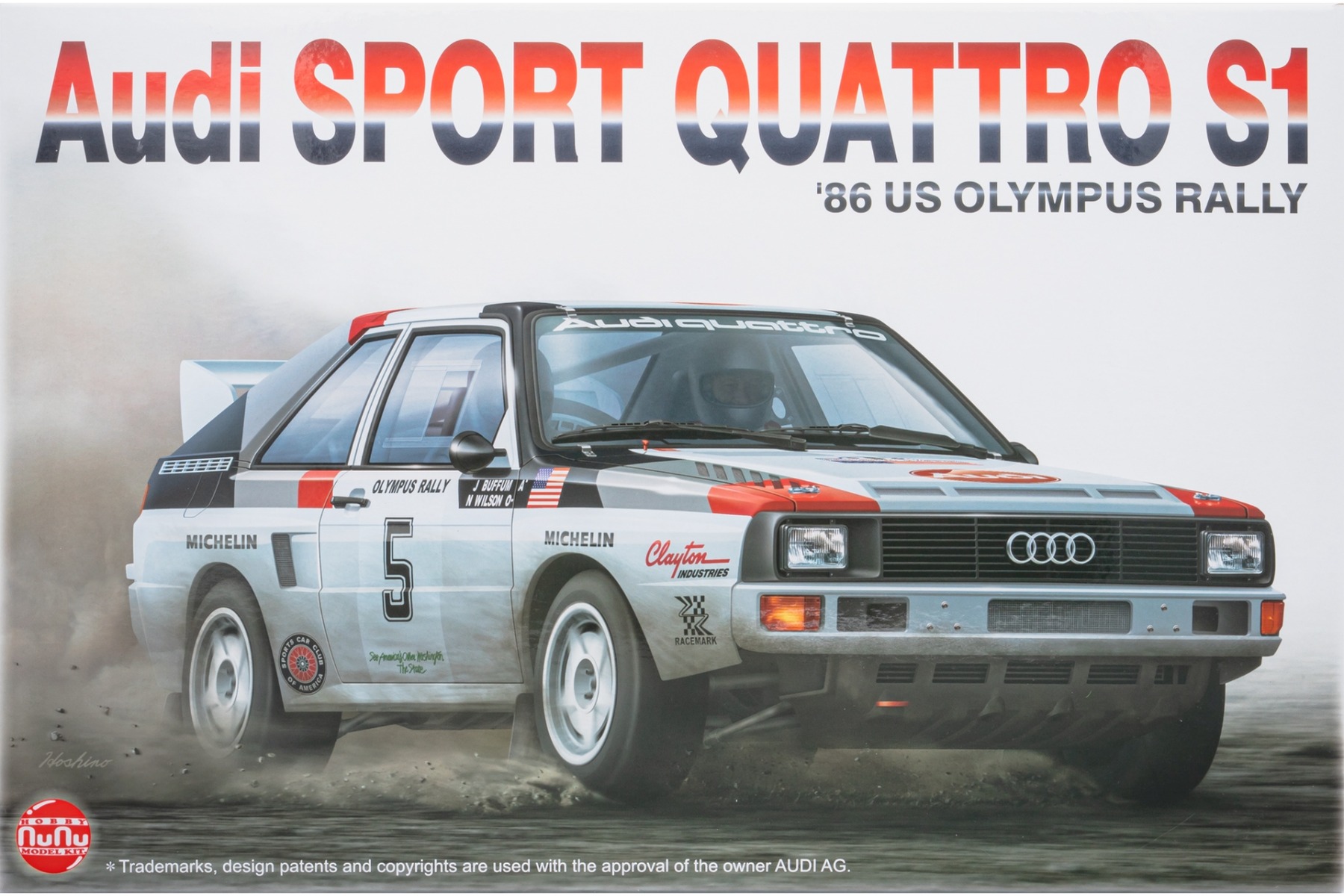 NUNU PN24023 Audi S1 Olimpus Rally 1986, model kit