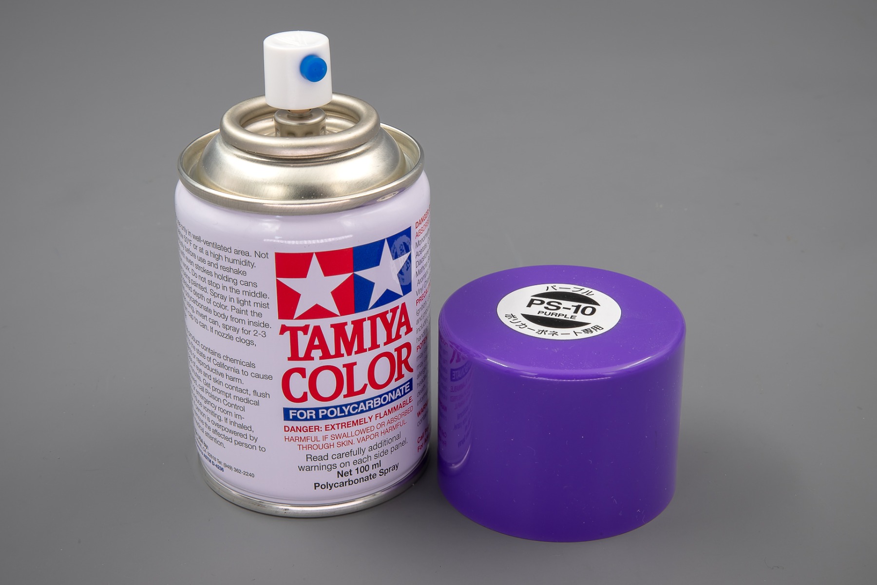 Tamiya TA86010 PS-10 Purple Spray Paint for Polycarbonate, 100ml